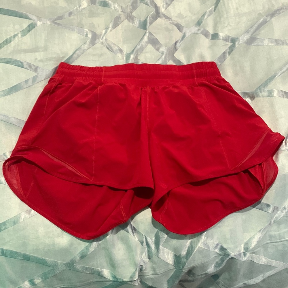 Lululemon red shorts.